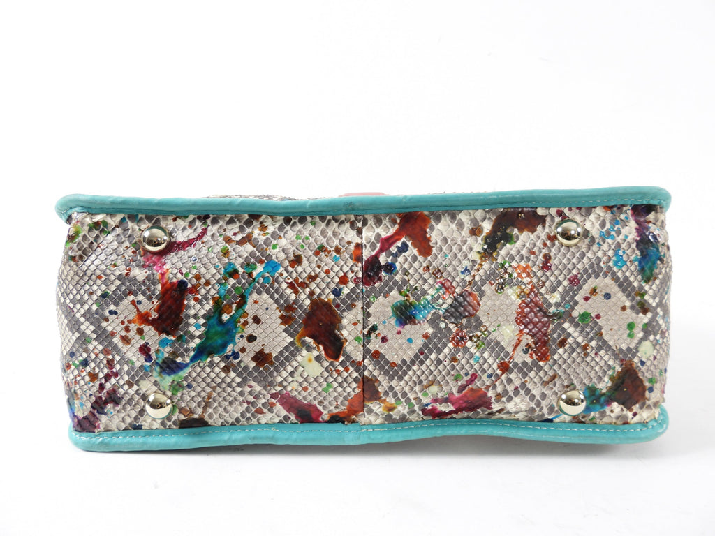 Christian Louboutin Multi Color Python Two-Way Tote Bag