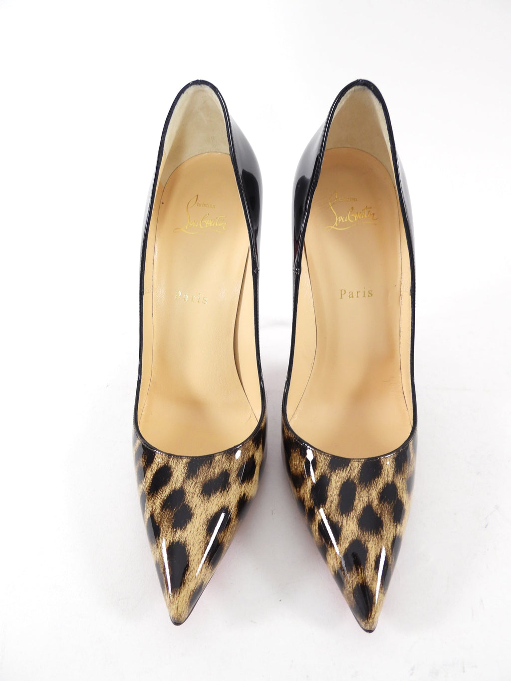 Christian Louboutin So Kate 120 Black Leopard Ombre Pumps - 41