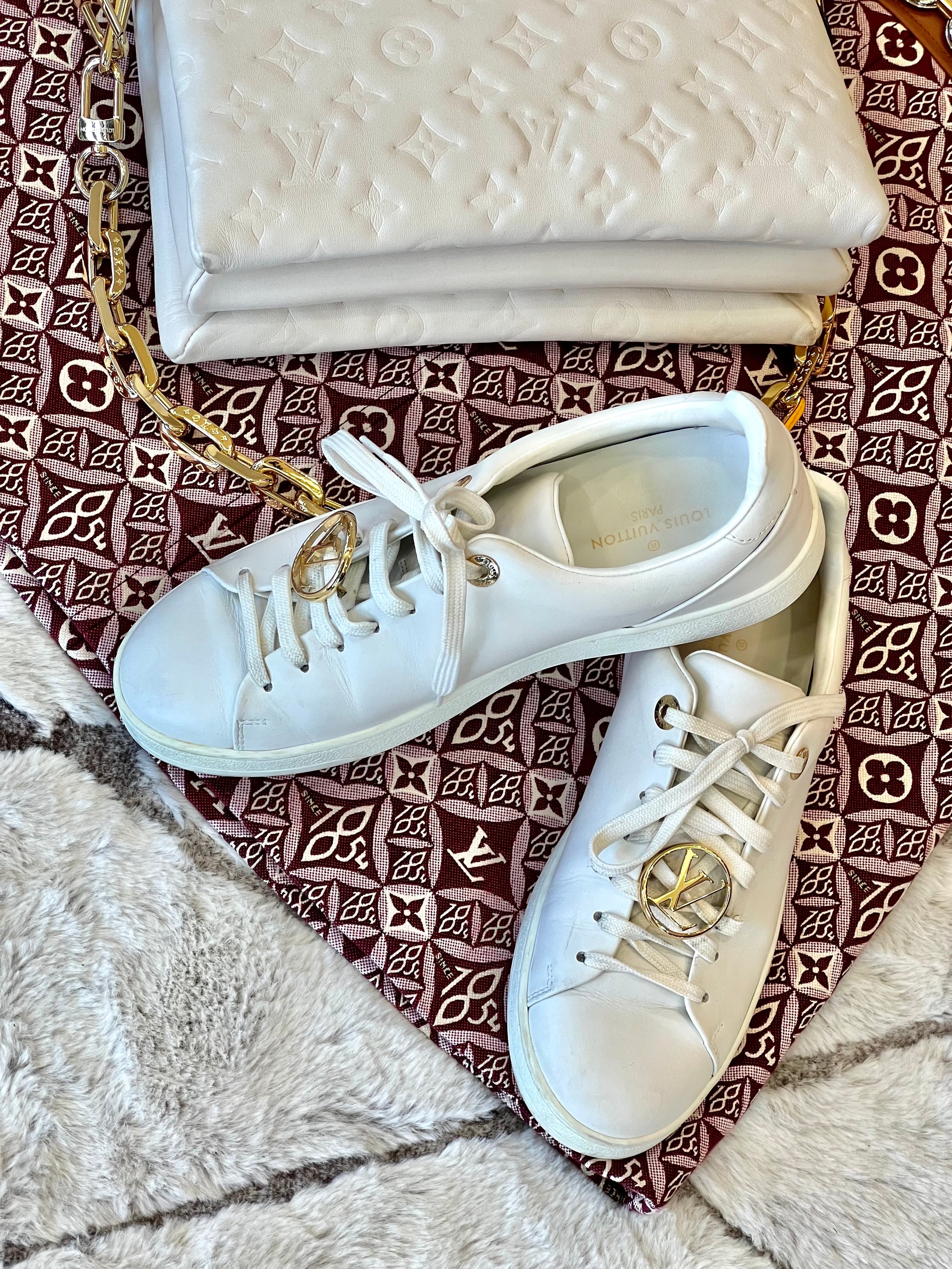LOUIS VUITTON FRONTROW LOGO TRAINER SNEAKERS