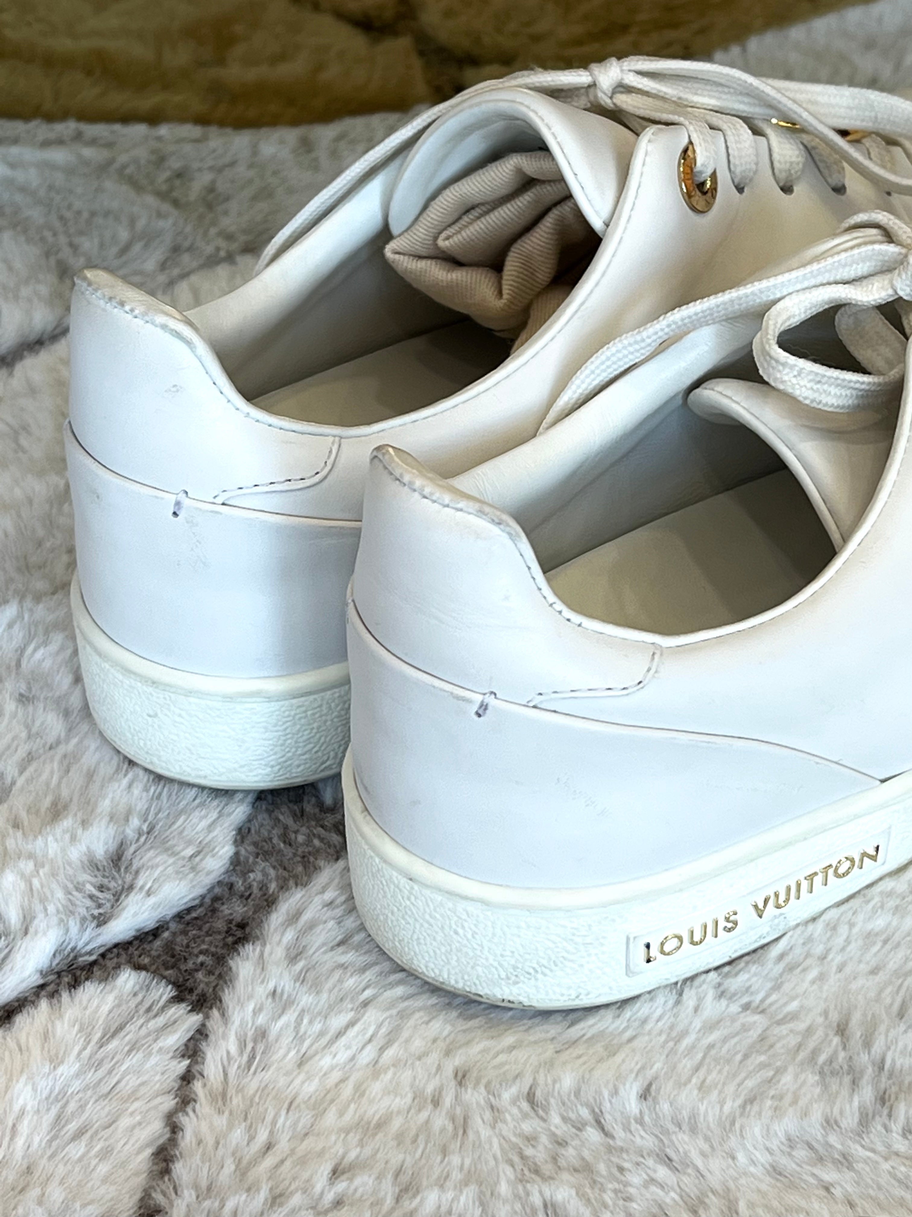 LOUIS VUITTON FRONTROW LOGO TRAINER SNEAKERS