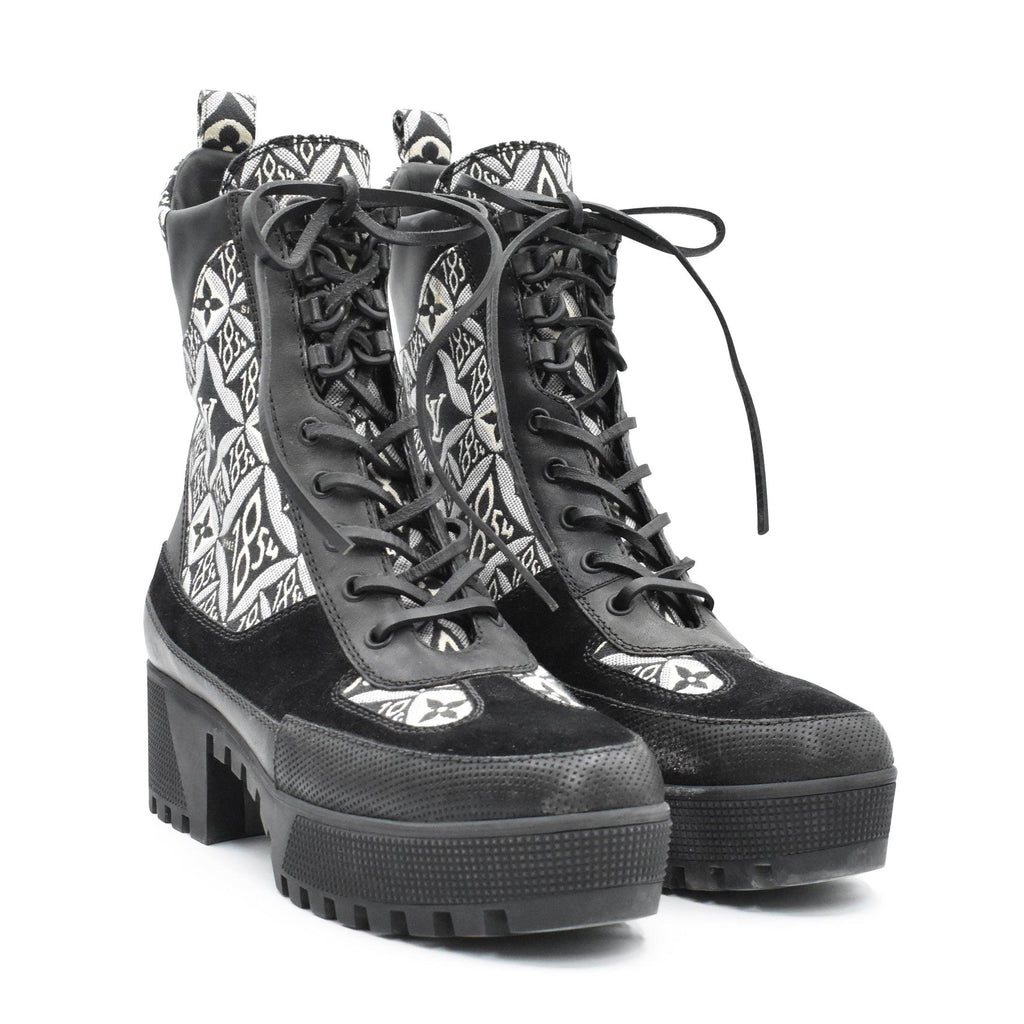 Louis Vuitton 'Laureate Desert Platform' Boots - Women's 38.5