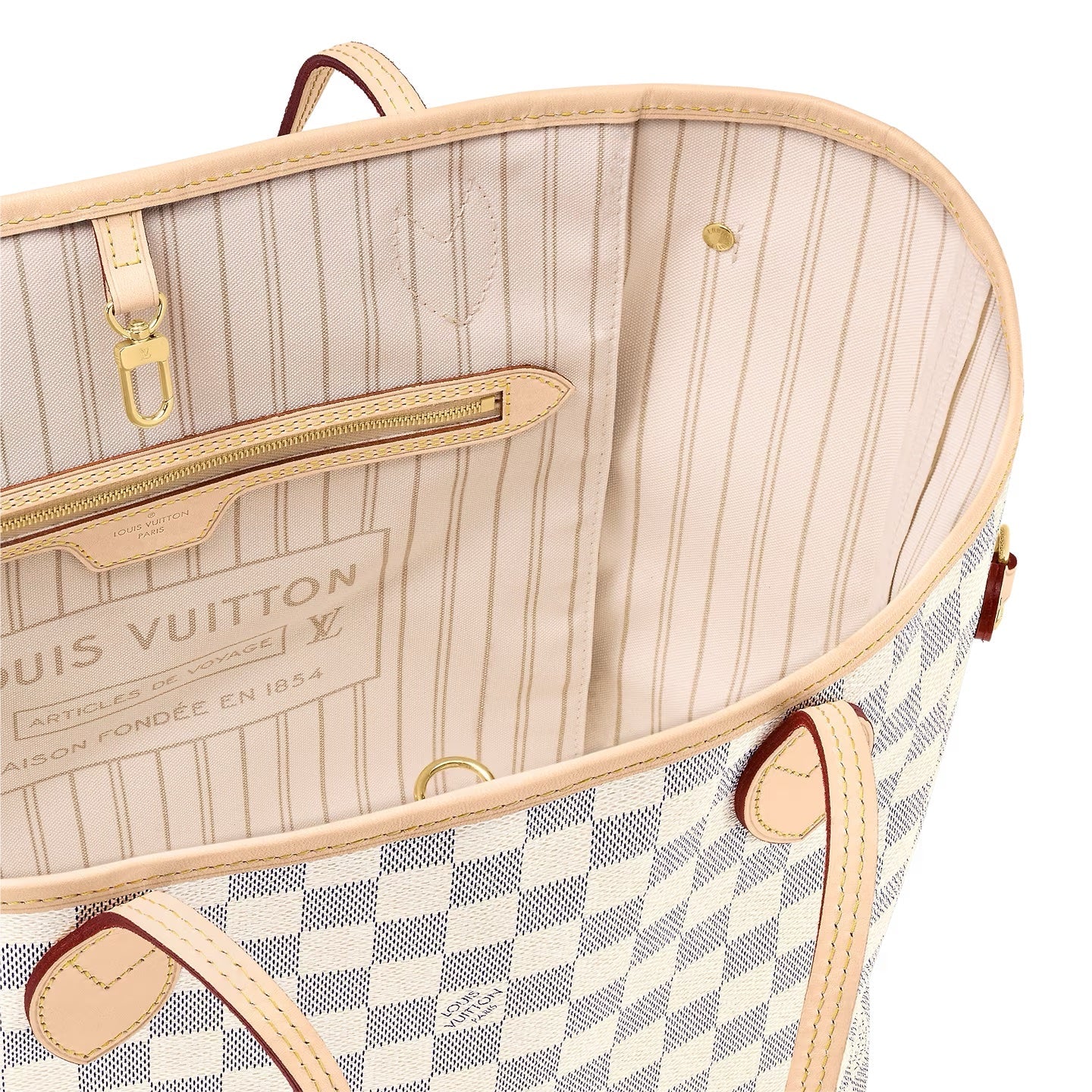 LOUIS VUITTON DAMIER AZUR NEVERFULL MM TOTE BAG
