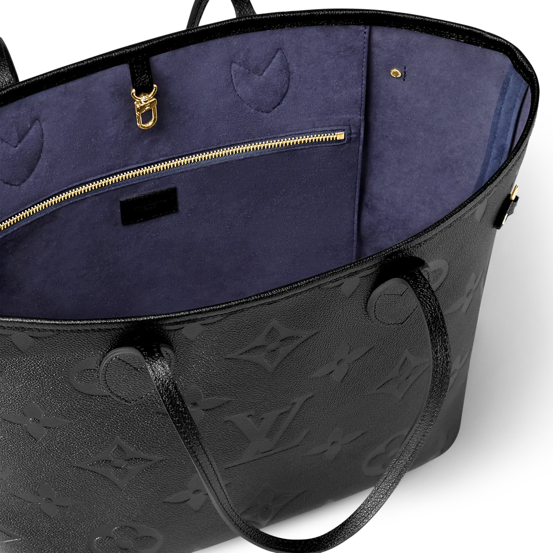 Louis Vuitton Neverfull MM Monogram empreinte Black