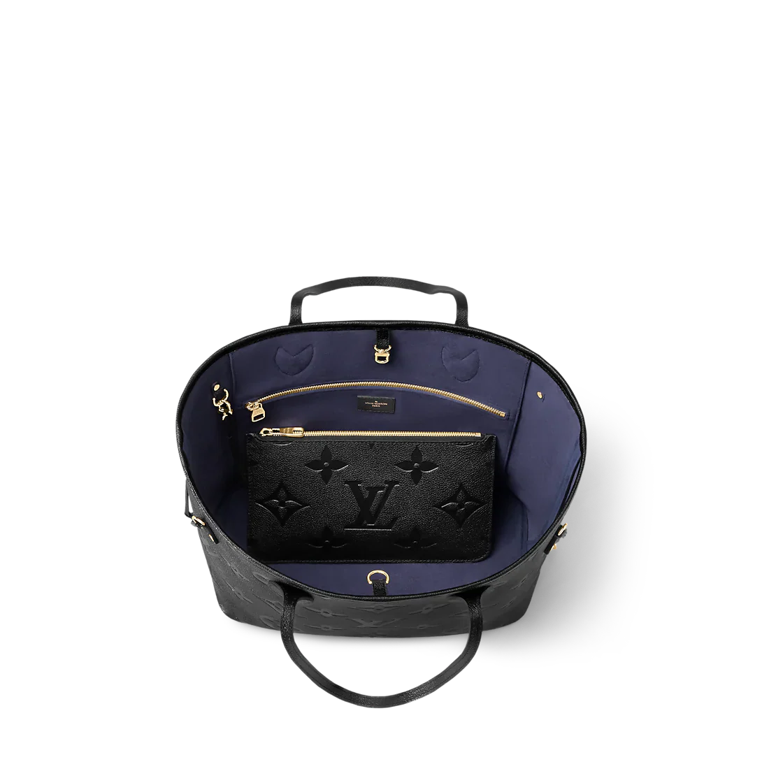 Louis Vuitton Neverfull MM Monogram empreinte Black