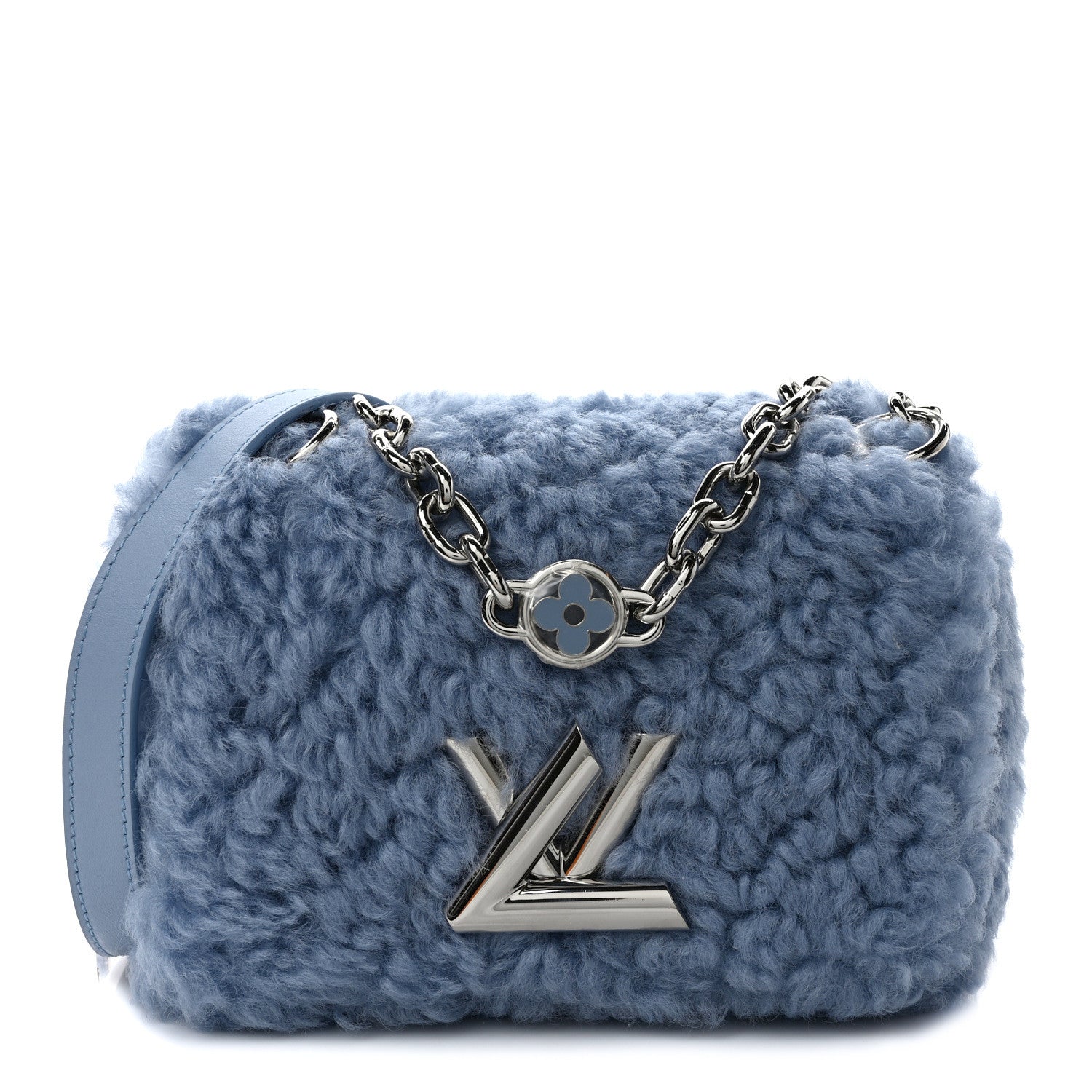 LOUIS VUITTON TWIST SHEARLING MM HANDBAG