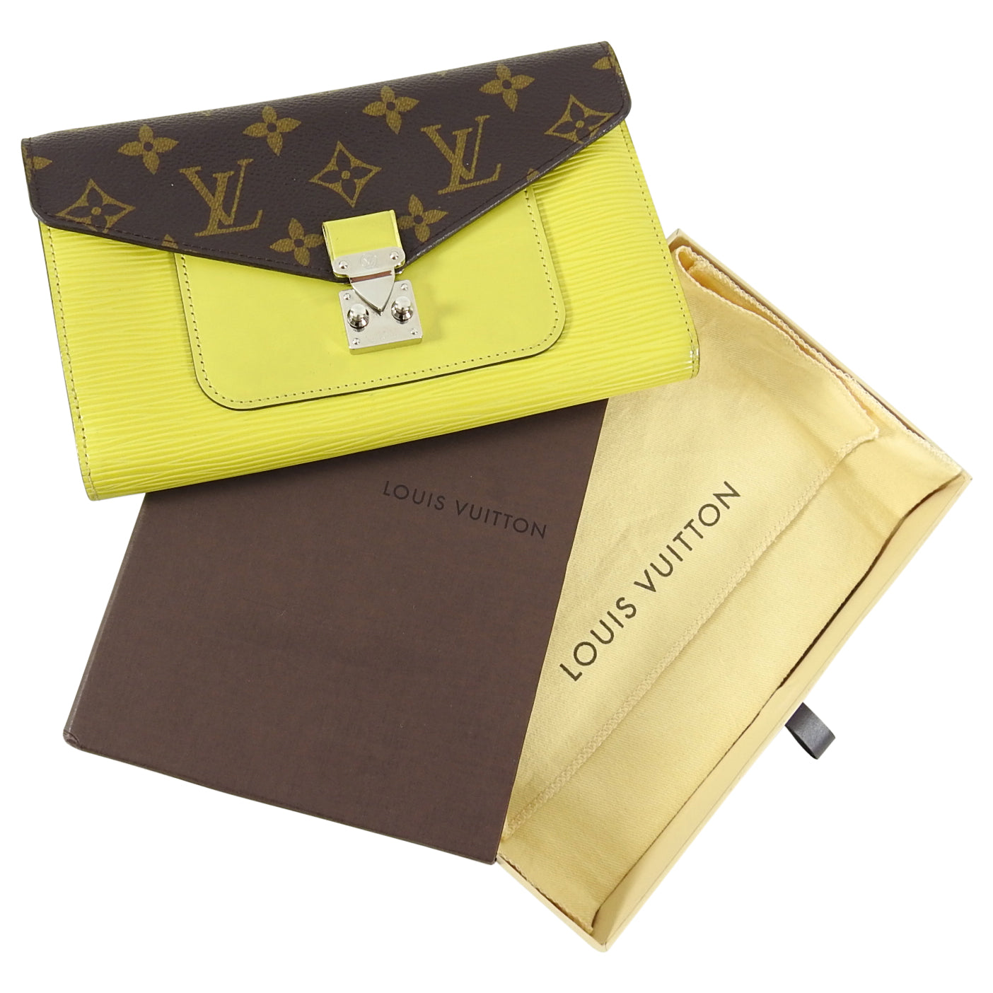 Louis Vuitton Epi Monogram Marie Rose Wallet in Pistache