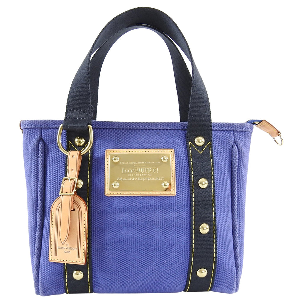 Louis Vuitton Blue Antigua Cabas PM Canvas Bag