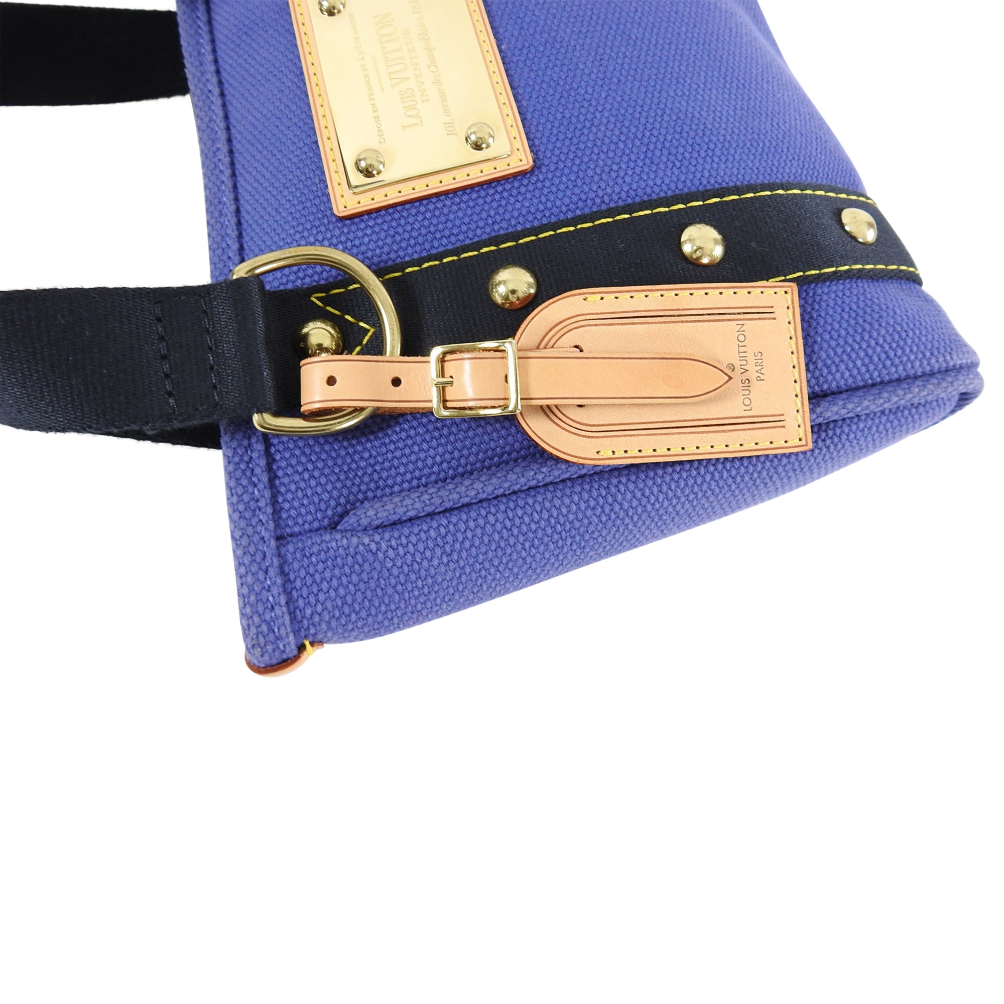 Louis Vuitton Blue Antigua Cabas PM Canvas Bag