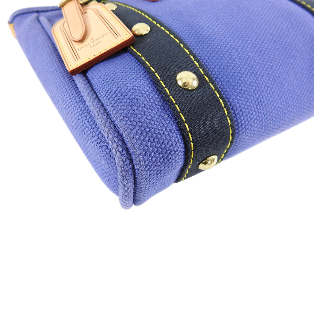 Louis Vuitton Blue Antigua Cabas PM Canvas Bag