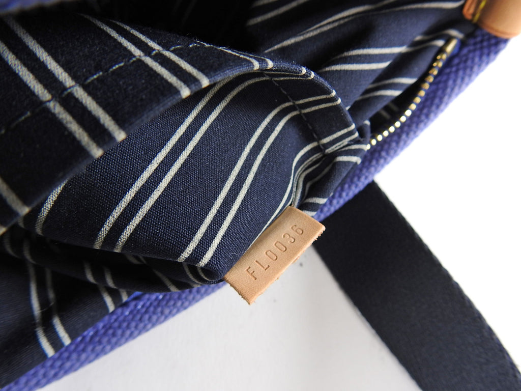 Louis Vuitton Blue Antigua Cabas PM Canvas Bag