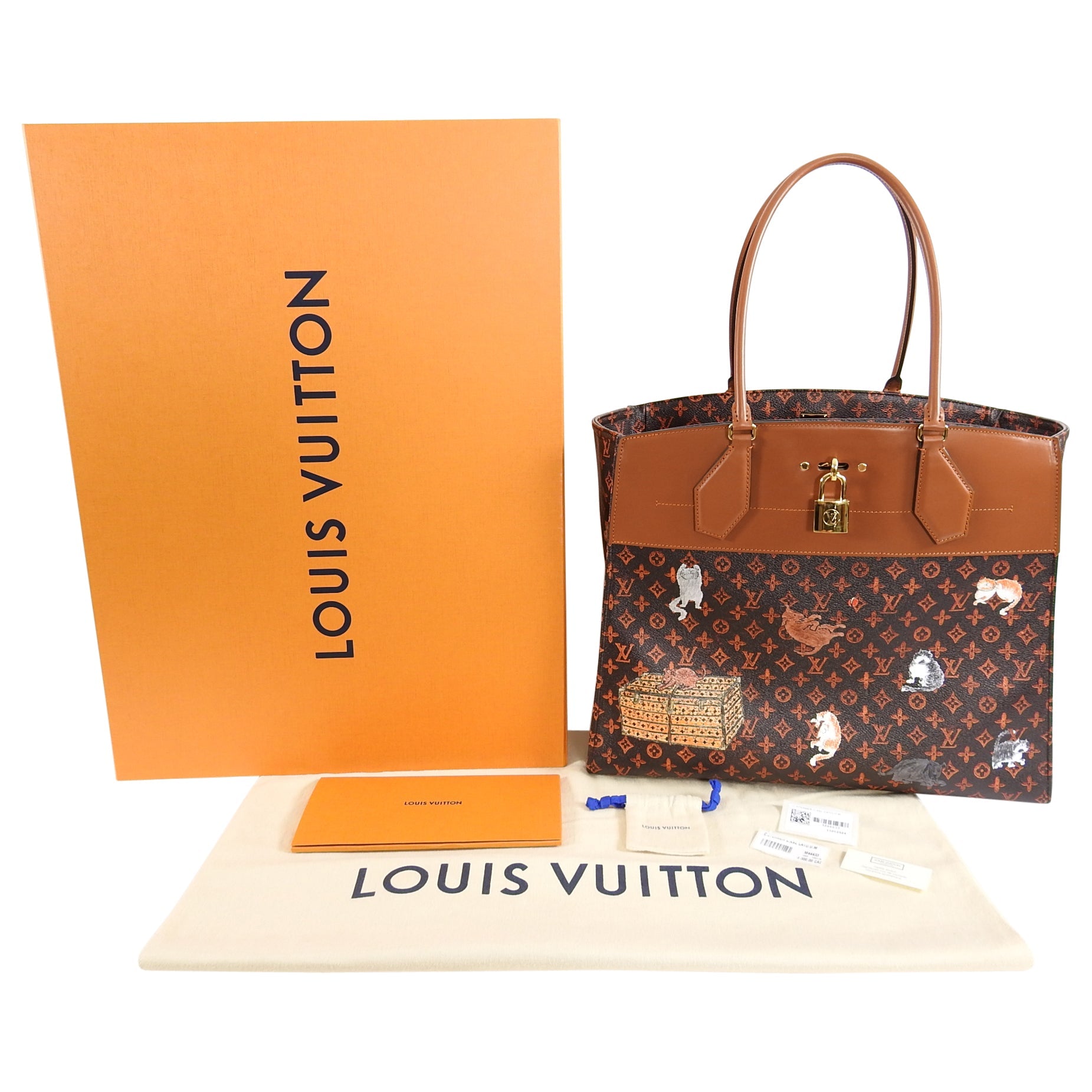 Louis Vuitton Limited Edition Catogram City Steamer Cabas XXL Bag