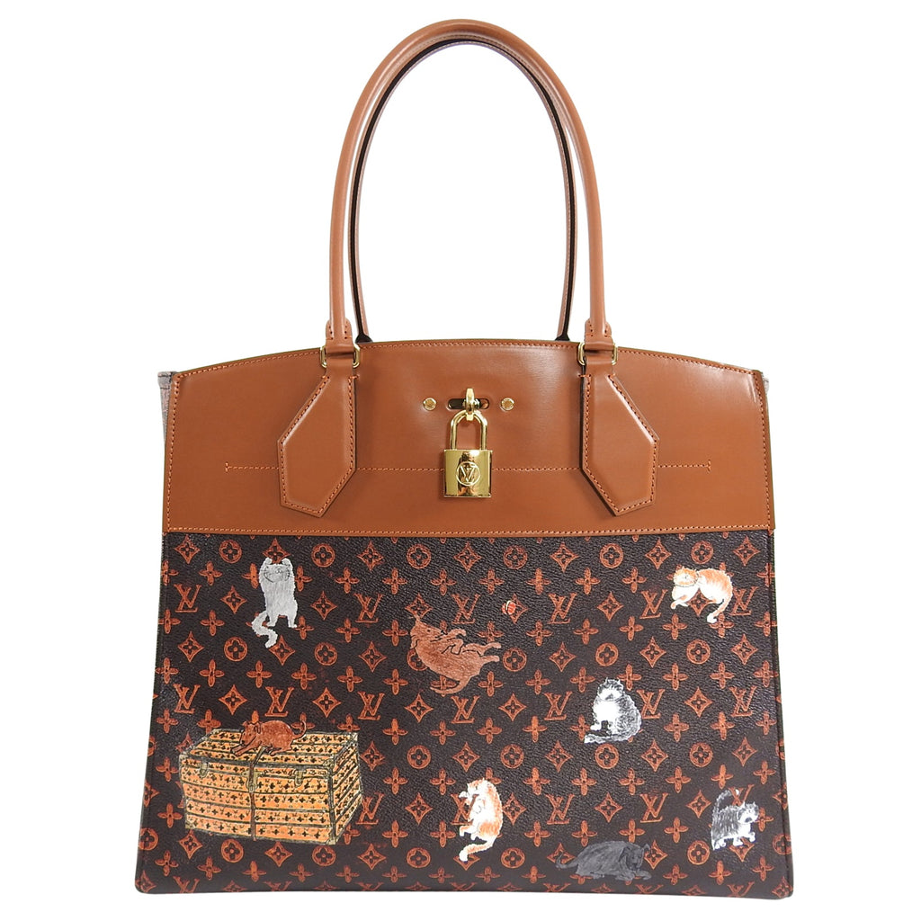 Louis Vuitton Limited Edition Catogram City Steamer Cabas XXL Bag