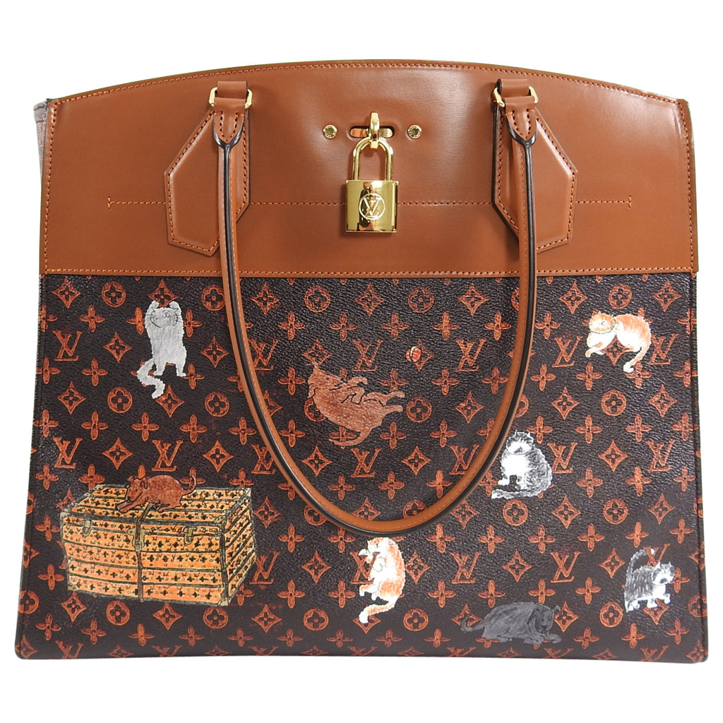 Louis Vuitton Limited Edition Catogram City Steamer Cabas XXL Bag