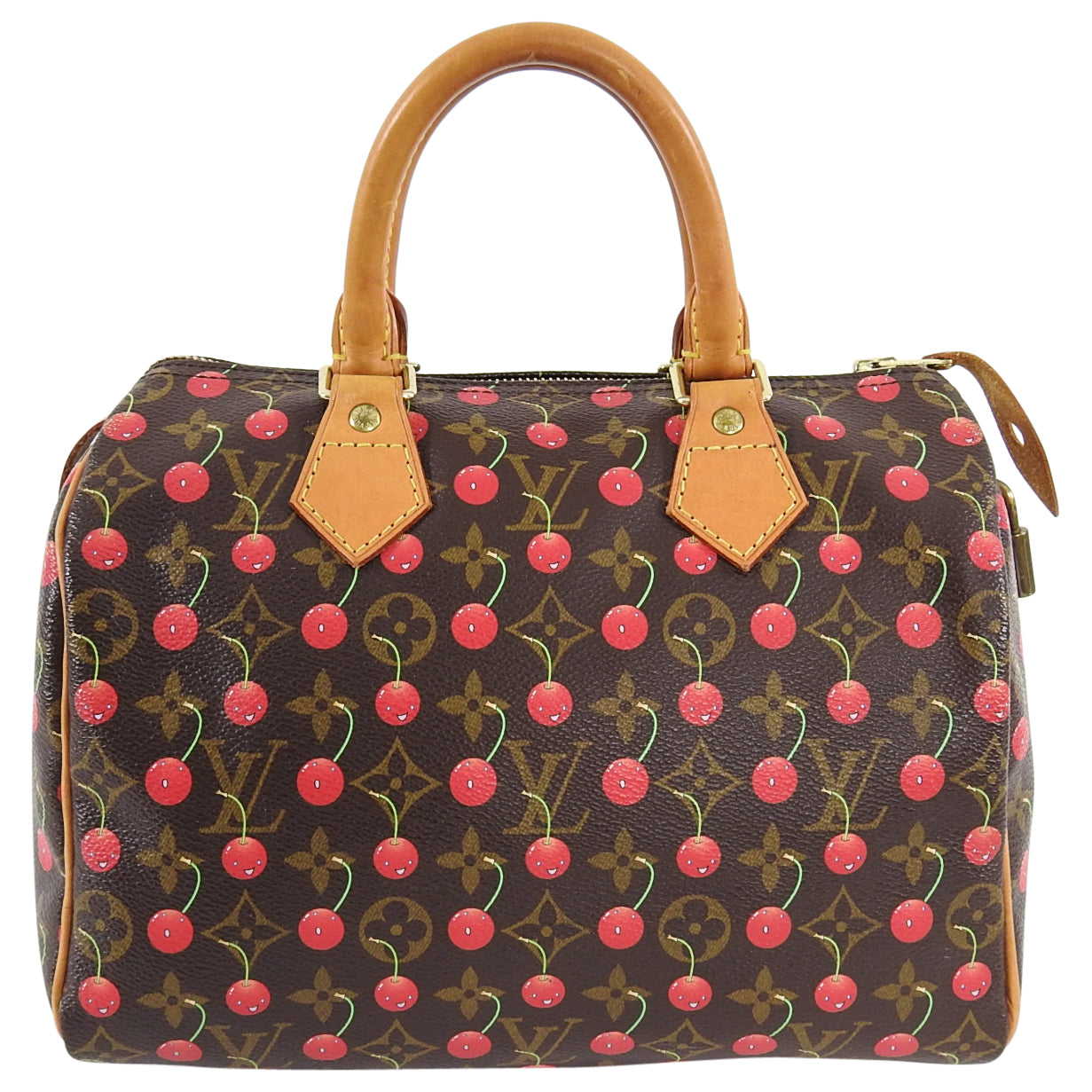 Louis Vuitton Limited Edition Murakami Cerises Cherry Monogram Speedy 25 Bag