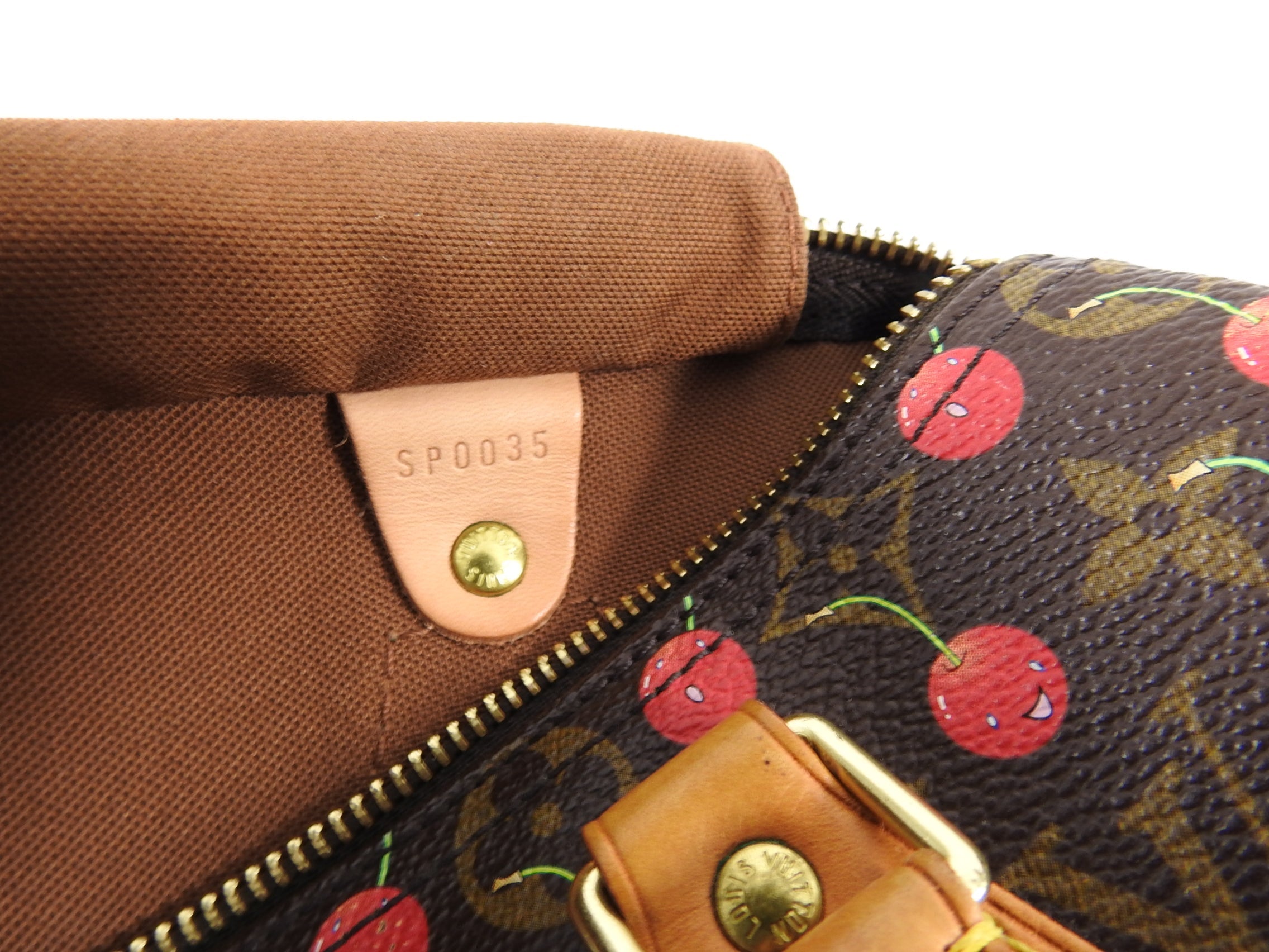 Louis Vuitton Limited Edition Murakami Cerises Cherry Monogram Speedy 25 Bag