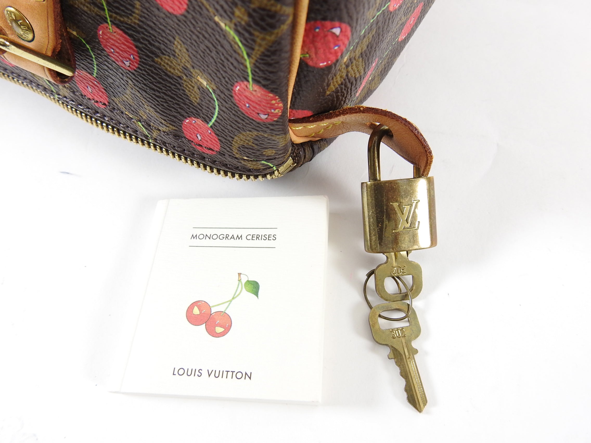 Louis Vuitton Limited Edition Murakami Cerises Cherry Monogram Speedy 25 Bag