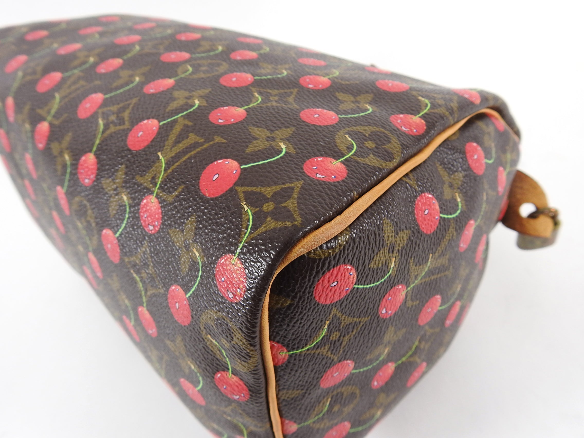 Louis Vuitton Limited Edition Murakami Cerises Cherry Monogram Speedy 25 Bag