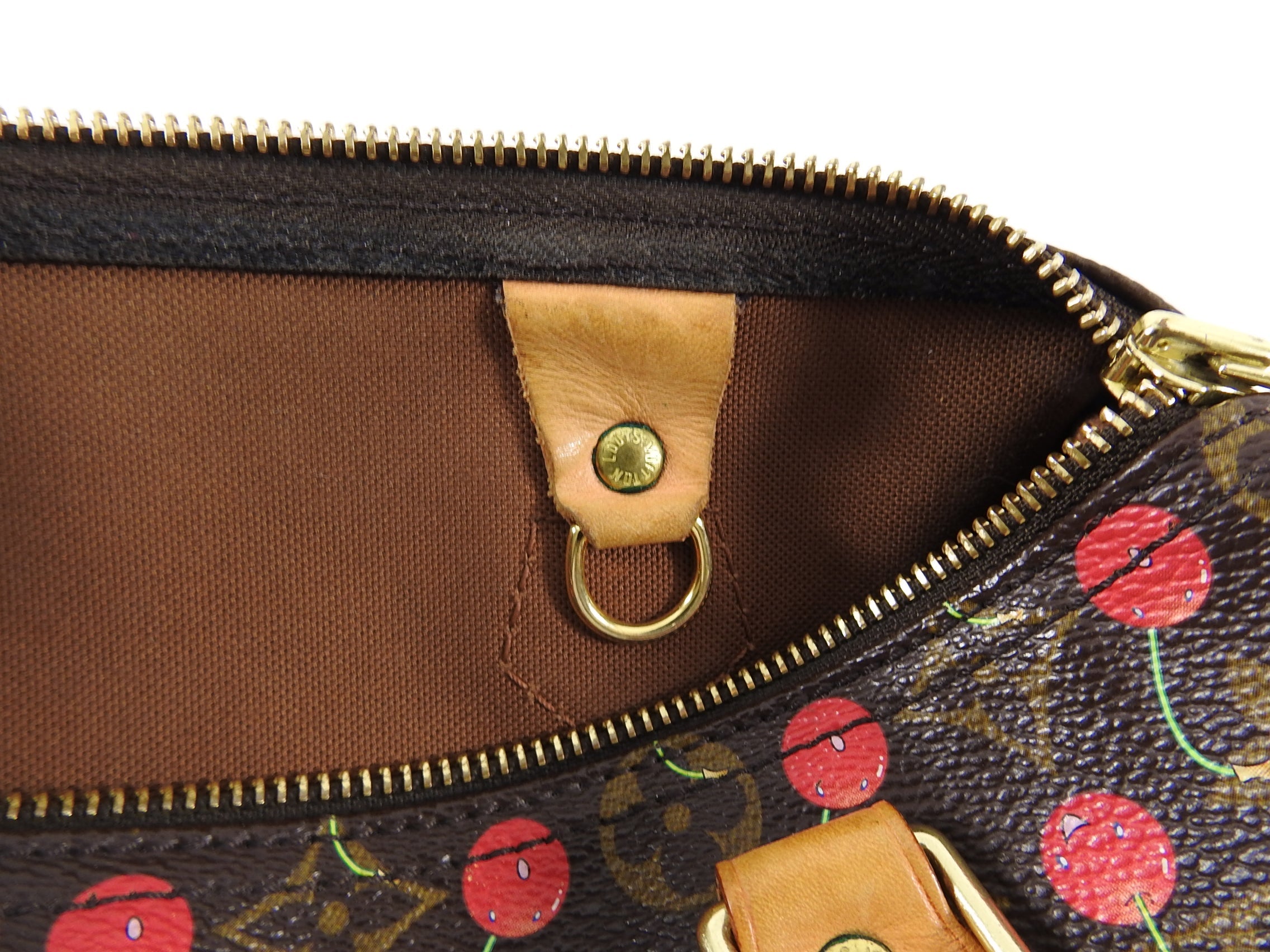Louis Vuitton Limited Edition Murakami Cerises Cherry Monogram Speedy 25 Bag