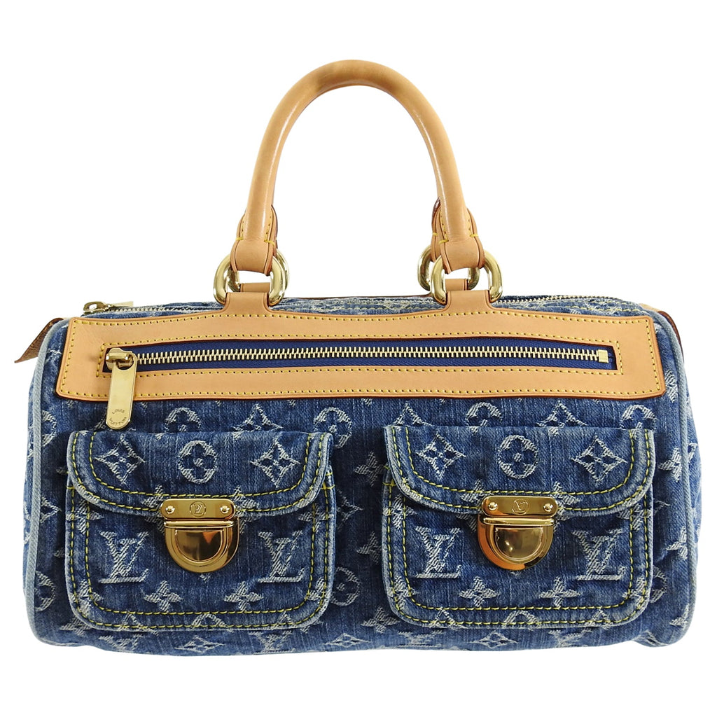 Louis Vuitton Vintage 2005 Denim Neo Monogram Speedy Bag