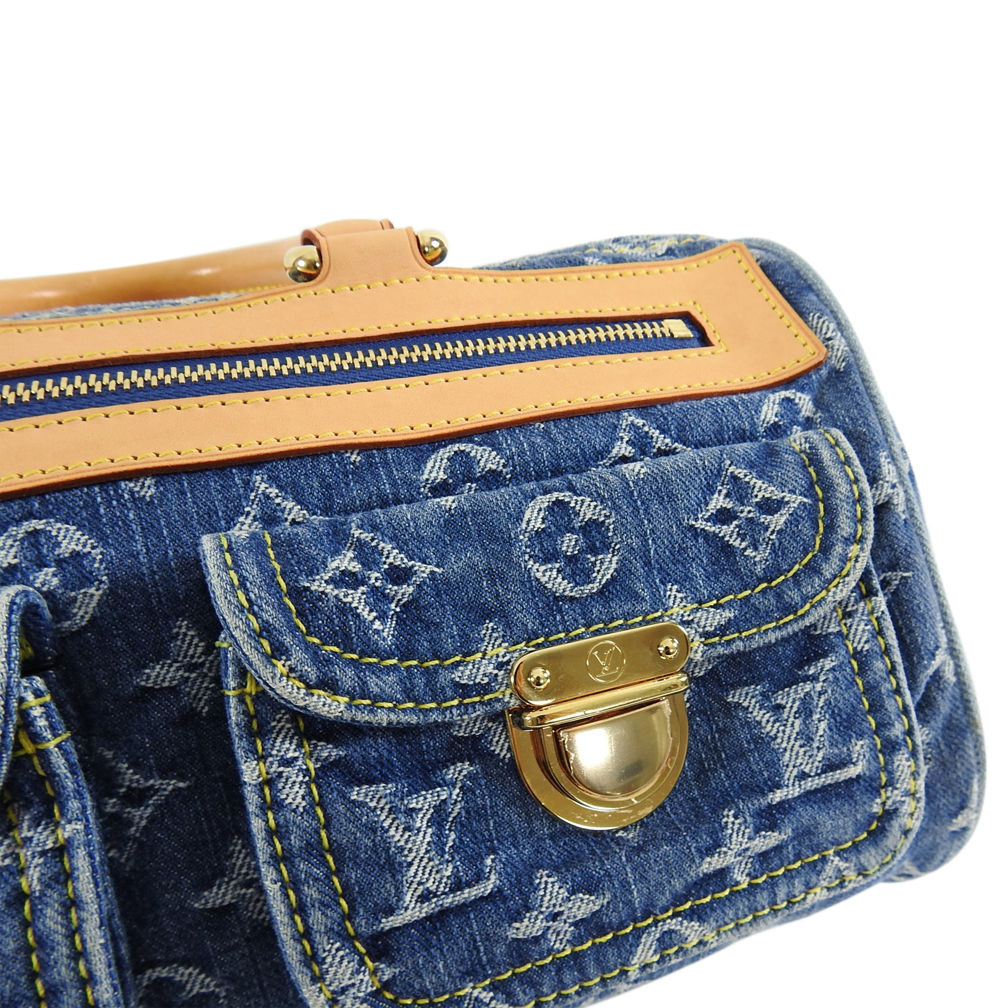 Louis Vuitton Vintage 2005 Denim Neo Monogram Speedy Bag