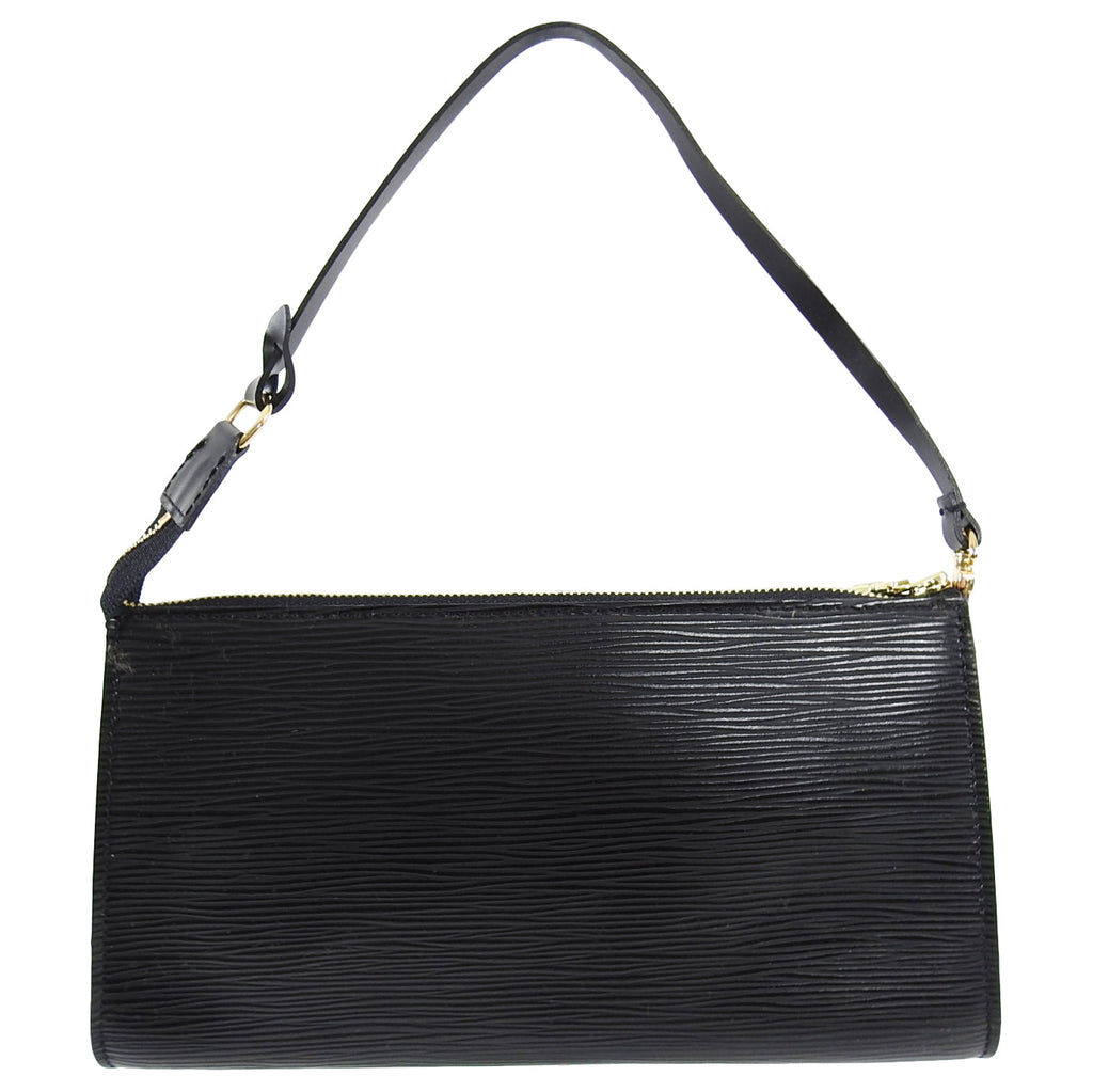 Louis Vuitton Black Epi Leather Pochette Accessoires Small Bag