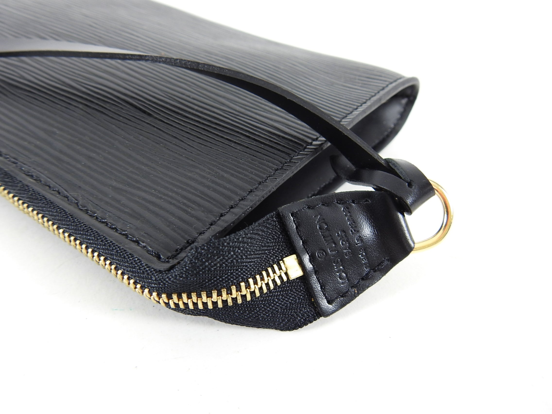 Louis Vuitton Black Epi Leather Pochette Accessoires Small Bag