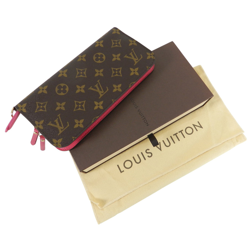 Louis Vuitton Brown and Pink Monogram Canvas Insolite Wallet