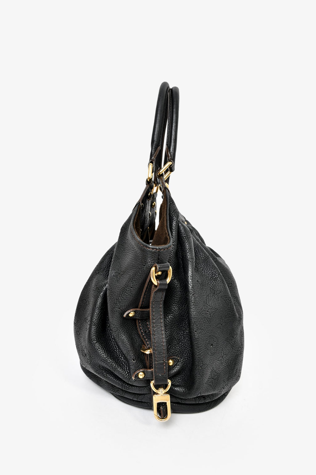 Louis Vuitton Black Mahina Leather Solar Tote Bag