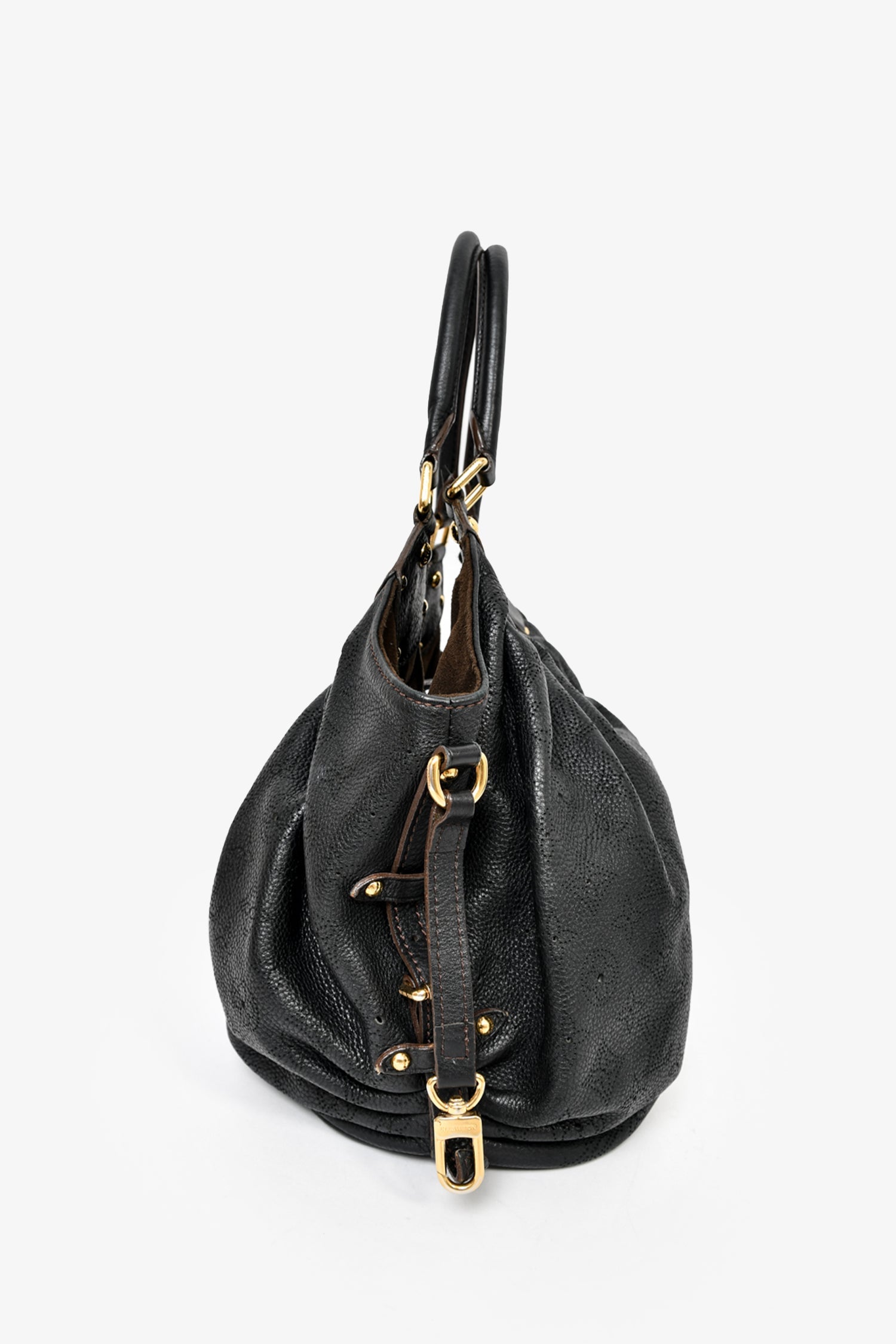 Louis Vuitton Black Mahina Leather Solar Tote Bag