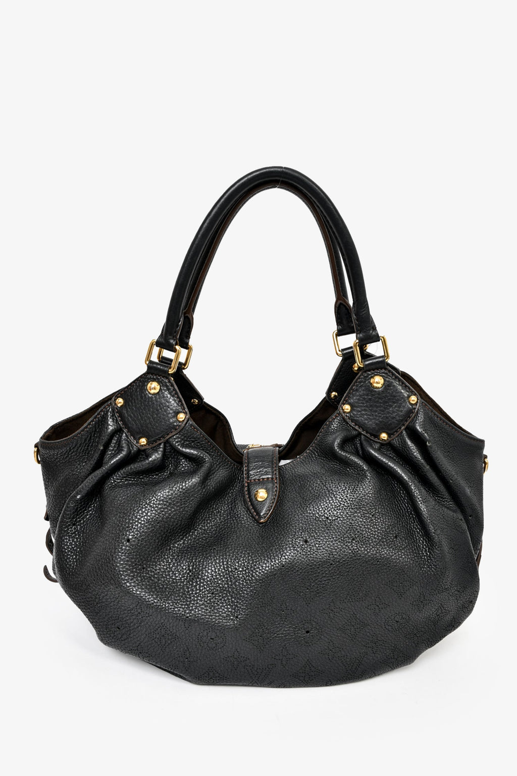 Louis Vuitton Black Mahina Leather Solar Tote Bag