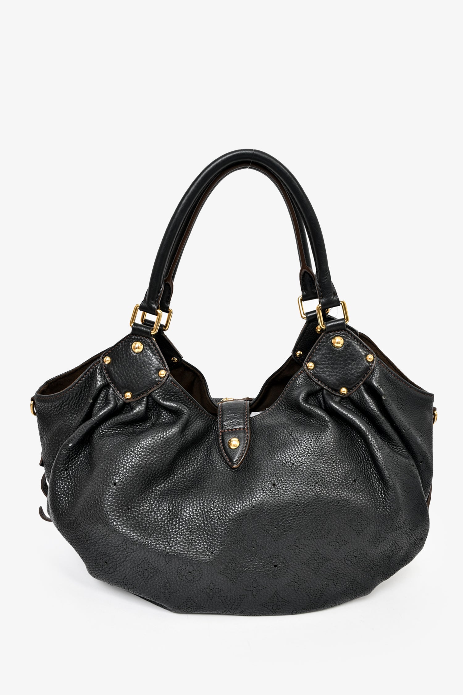Louis Vuitton Black Mahina Leather Solar Tote Bag