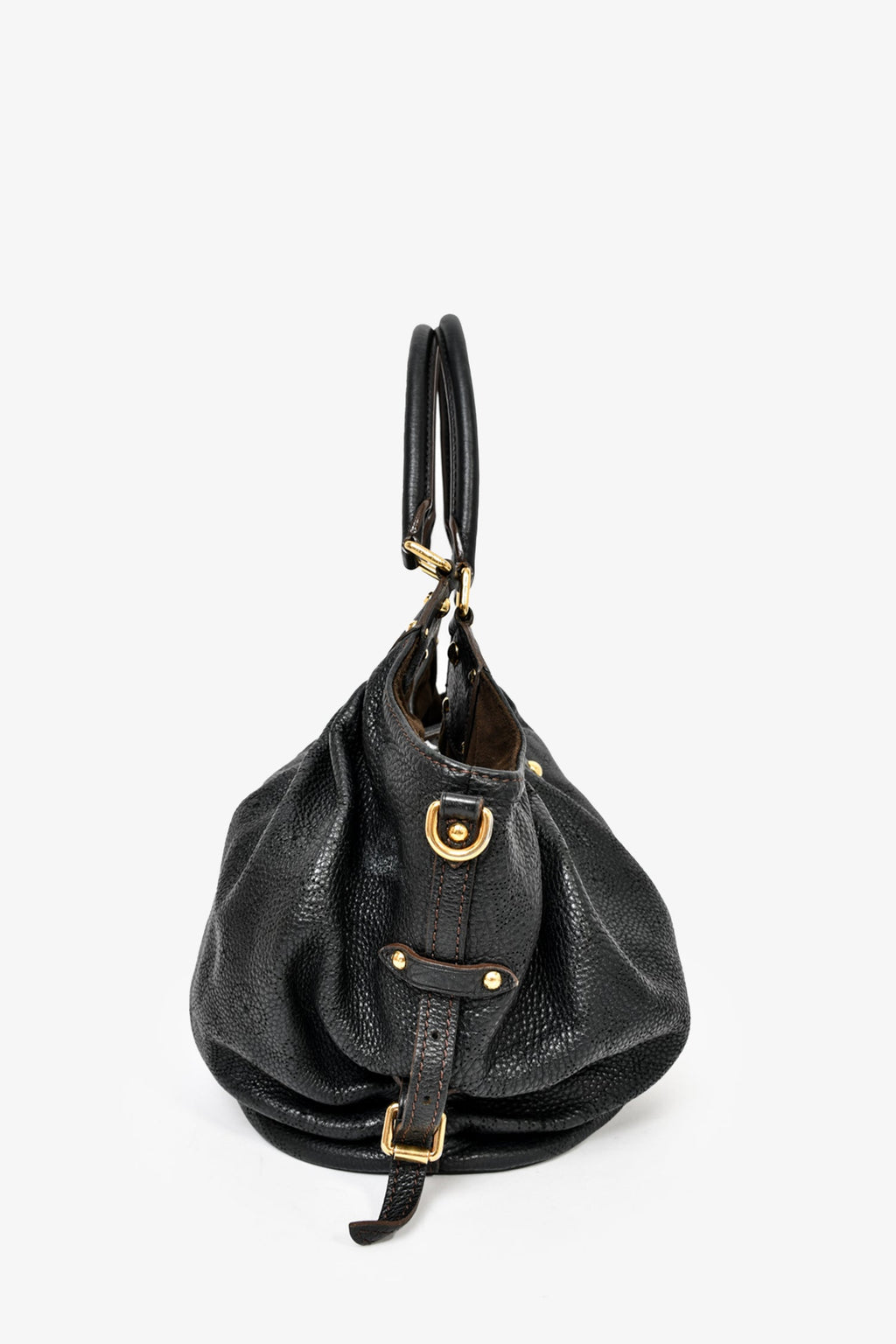 Louis Vuitton Black Mahina Leather Solar Tote Bag