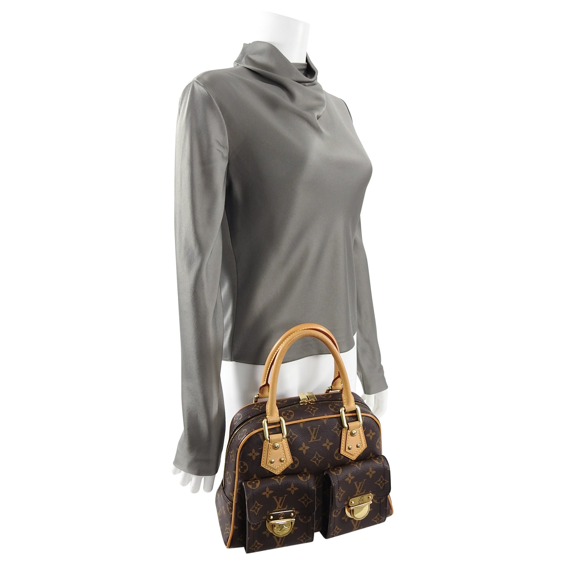 Louis Vuitton Monogram Manhattan Top Handle Bag