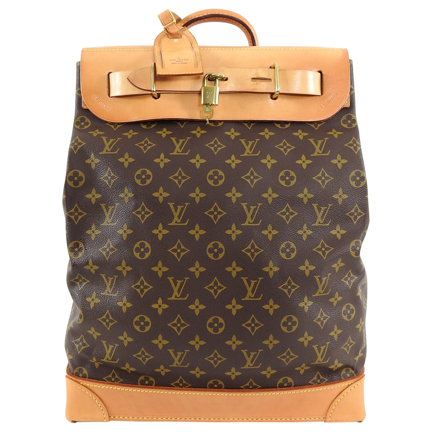 Louis Vuitton Vintage 1987 Monogram Steamer 35 Travel Bag