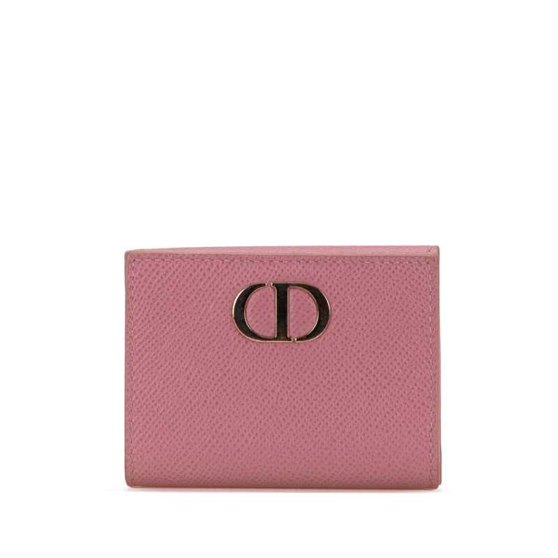 Dior Montaigne Compact Wallet Leather Wallet