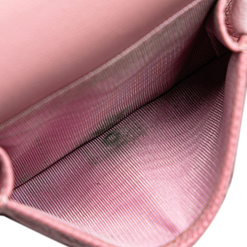 Dior Montaigne Compact Wallet Leather Wallet