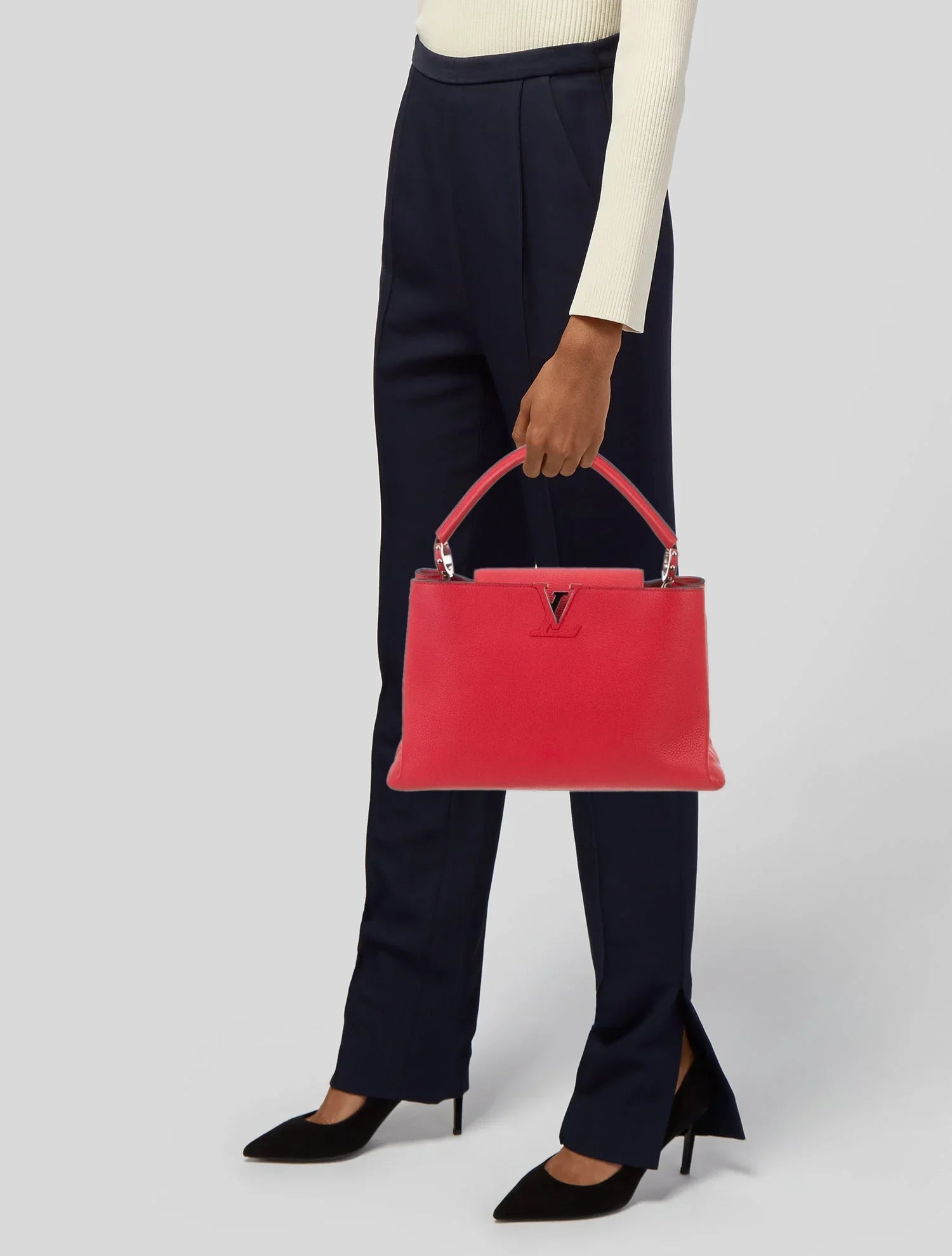 LOUIS VUITTON VEAU CASHMERE MM CHERRY BAG