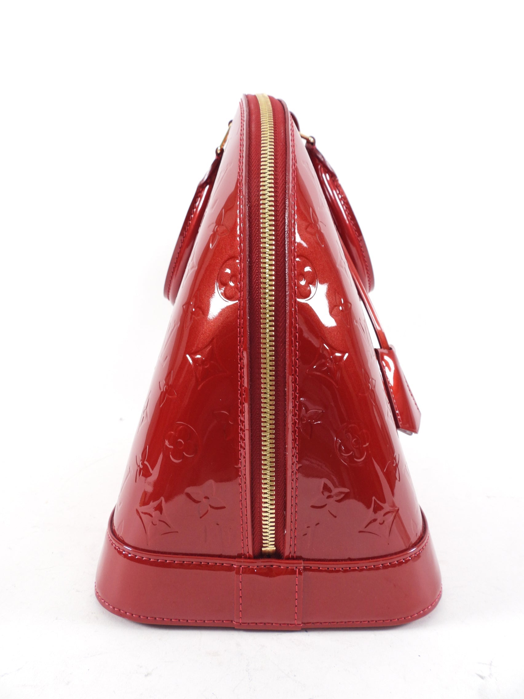 Louis Vuitton Red Vernis Pomme D'amour Alma GM Bag