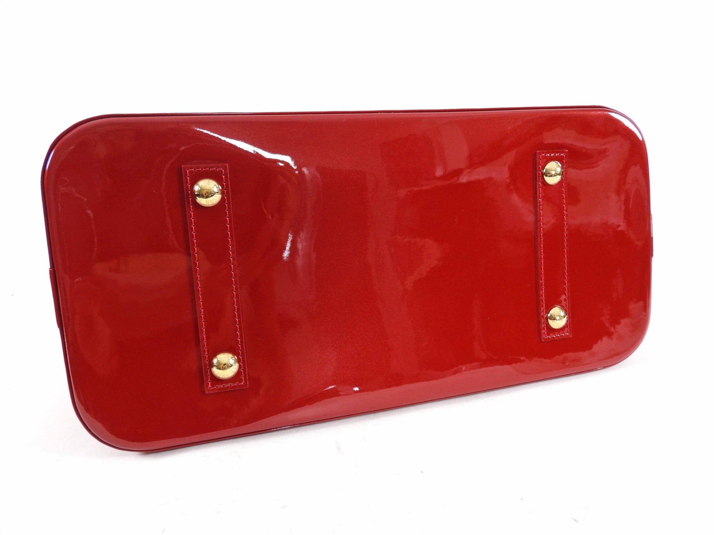 Louis Vuitton Red Vernis Pomme D'amour Alma GM Bag