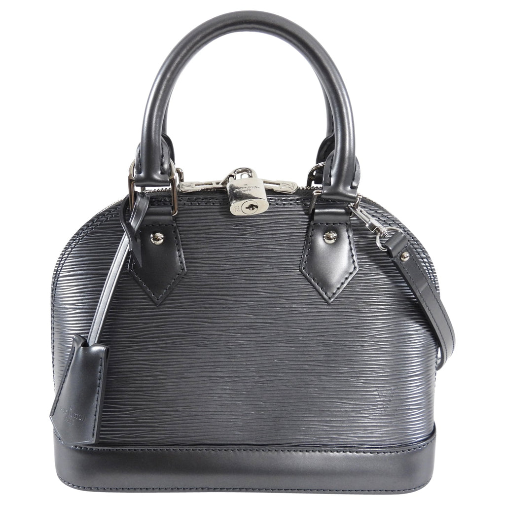 Louis Vuitton Grey Anthracite Epi Alma BB Crossbody Bag