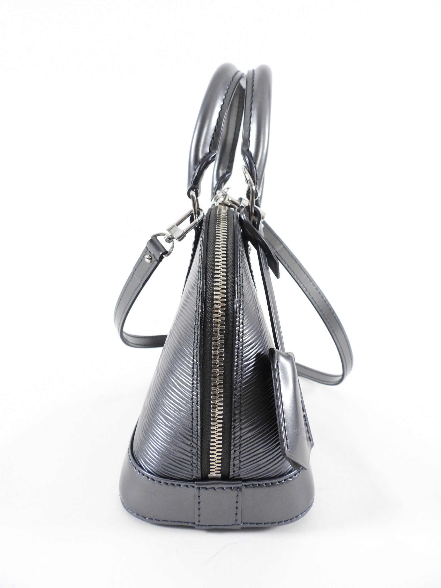 Louis Vuitton Grey Anthracite Epi Alma BB Crossbody Bag