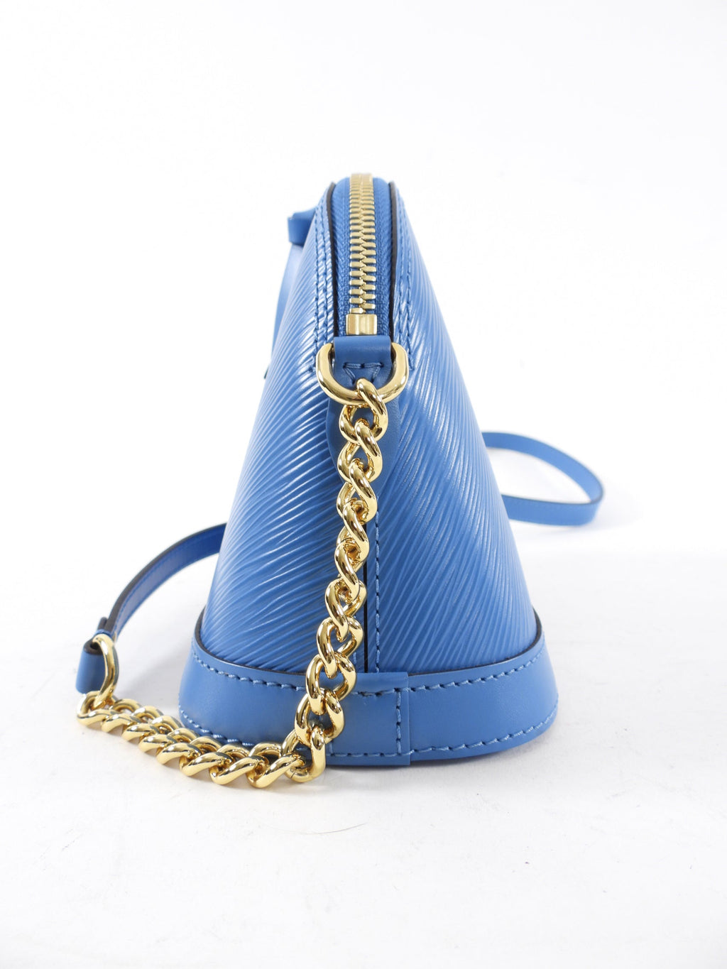 Louis Vuitton Blue Epi Alma Mini Chain Crossbody Bag