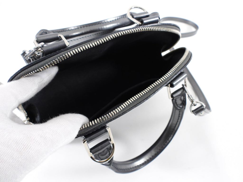 Louis Vuitton Grey Anthracite Epi Alma BB Crossbody Bag