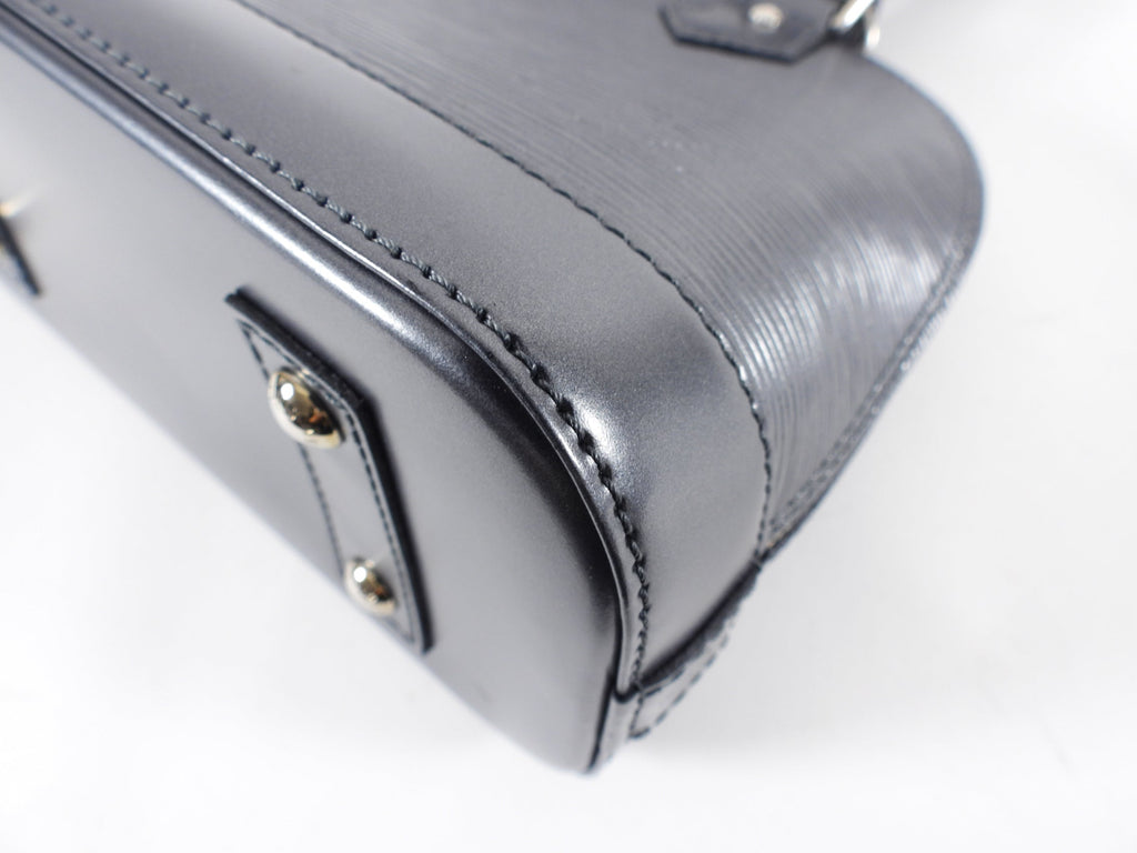 Louis Vuitton Grey Anthracite Epi Alma BB Crossbody Bag
