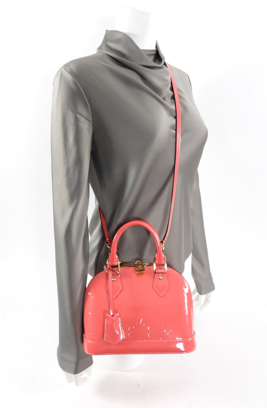 Louis Vuitton Hot Pink Vernis Alma BB Mini Bag