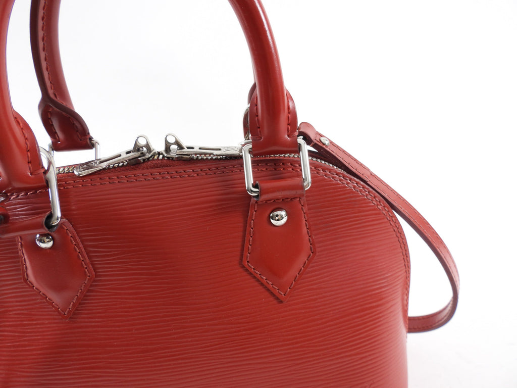 Louis Vuitton Red Epi Alma BB Crossbody Bag