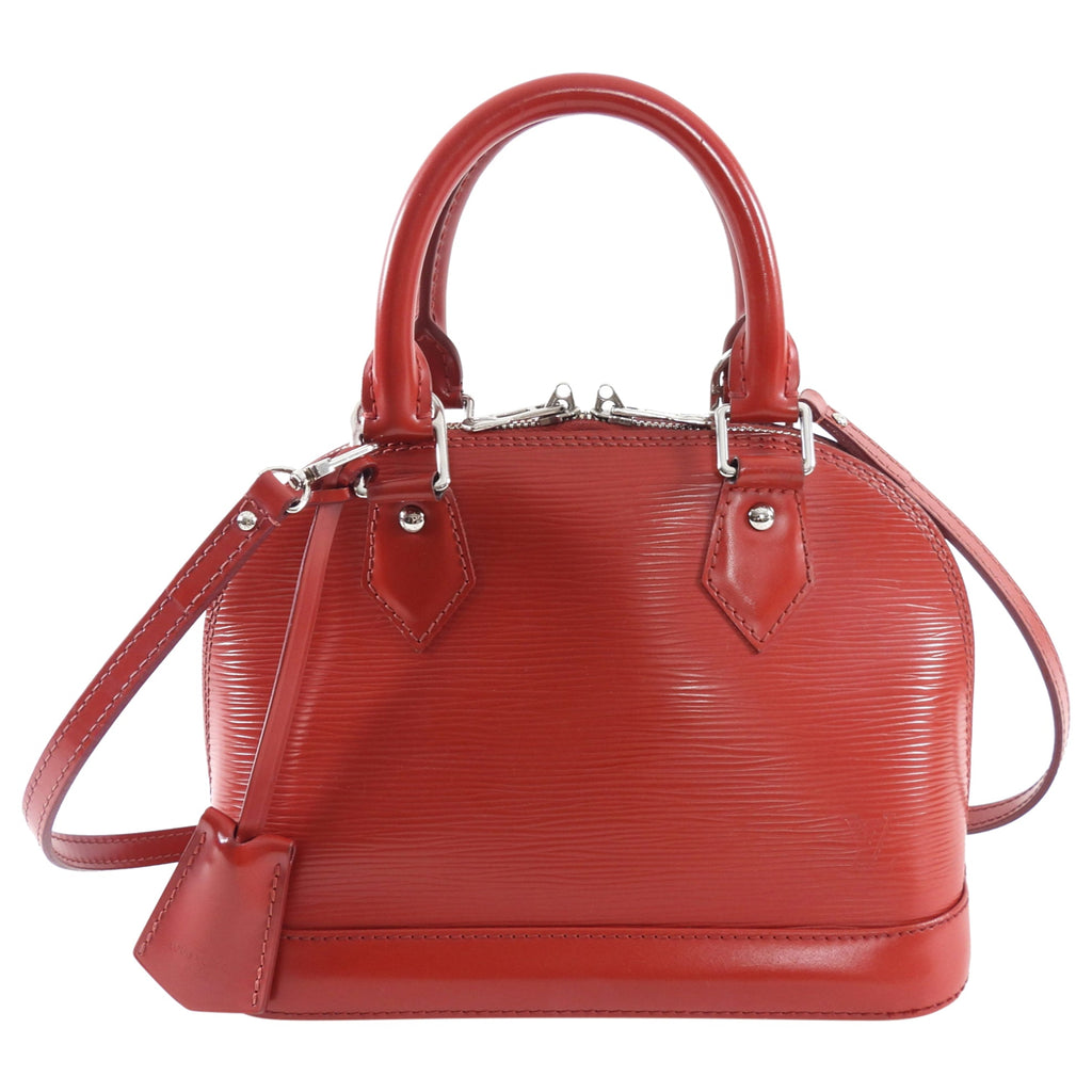 Louis Vuitton Red Epi Alma BB Crossbody Bag