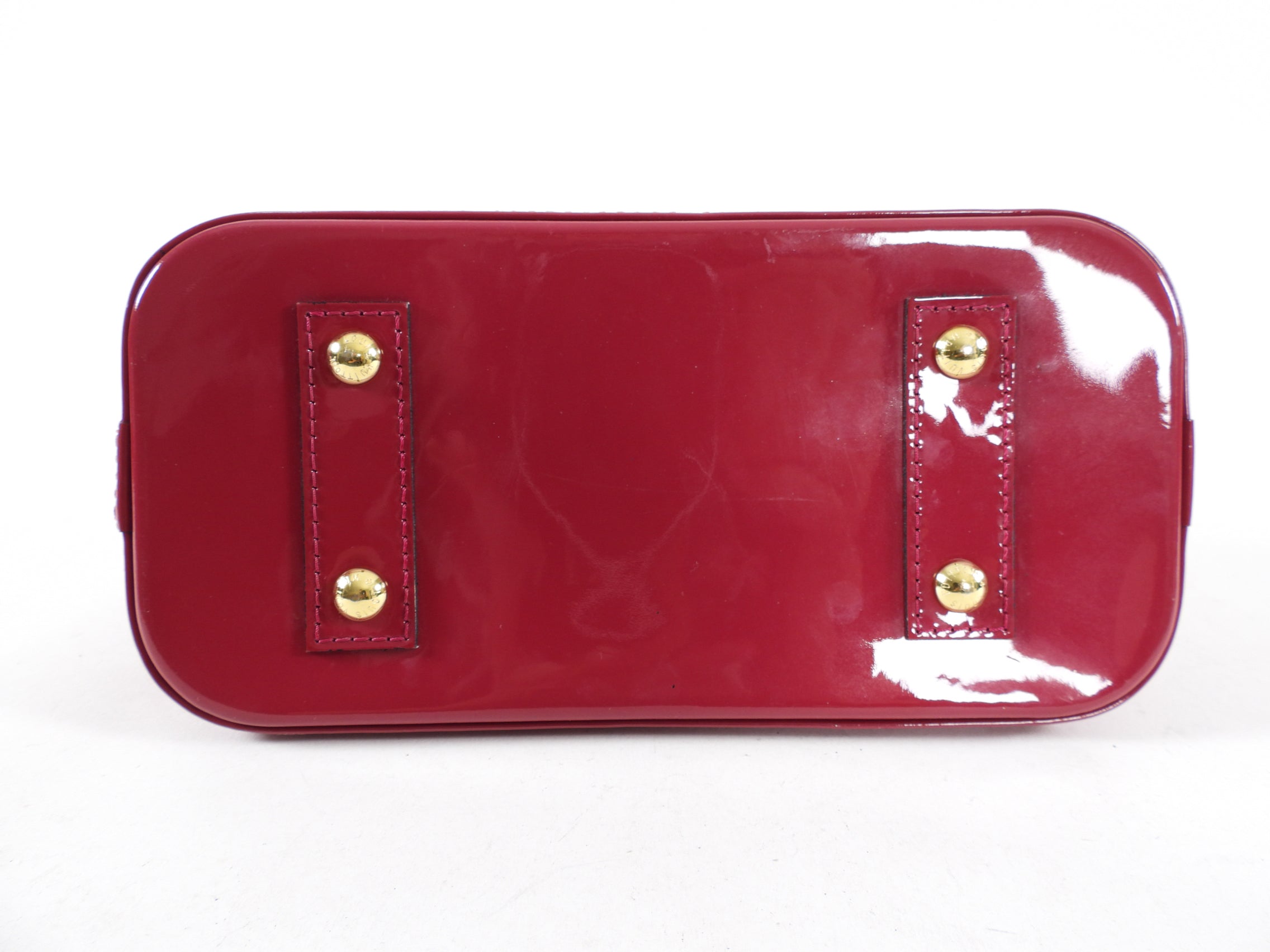 Louis Vuitton Alma BB Vernis Fuchsia Rose Indien Crossbody Bag