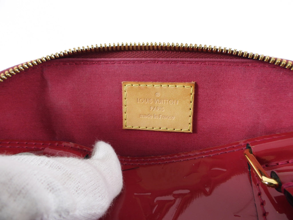 Louis Vuitton Alma BB Vernis Fuchsia Rose Indien Crossbody Bag