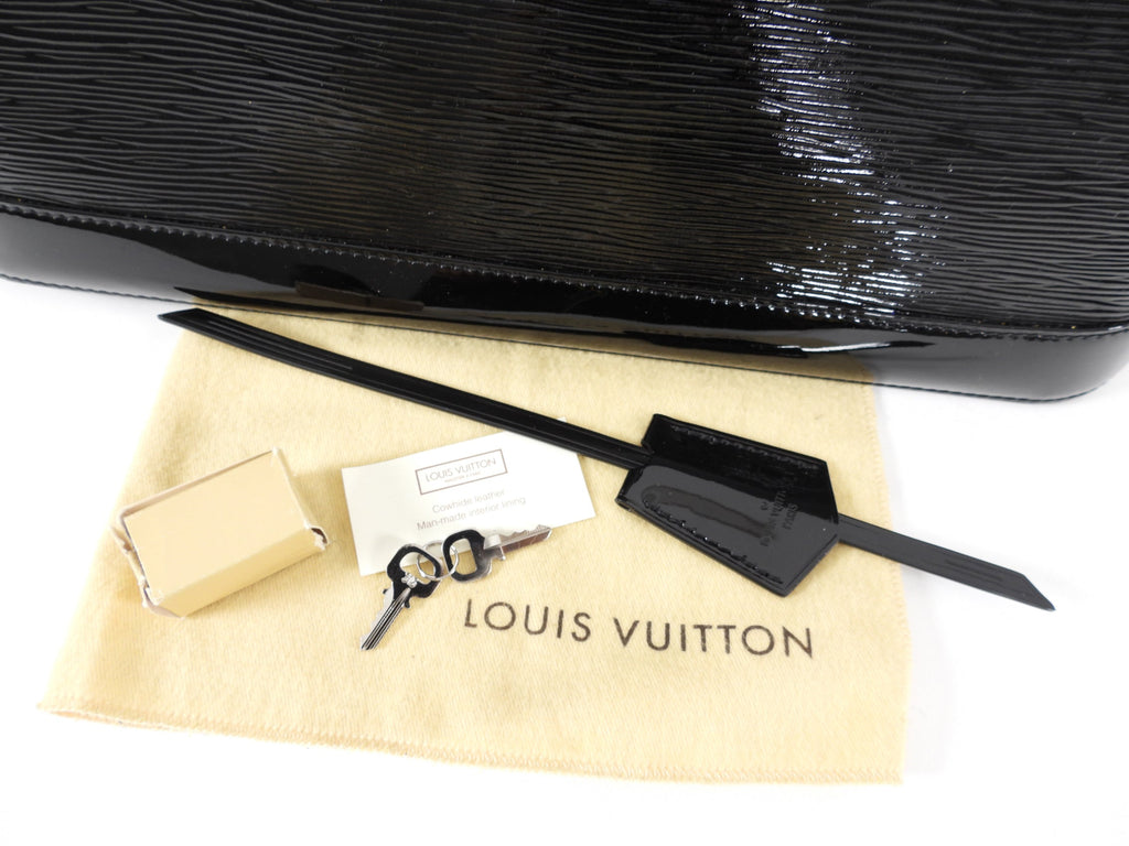 Louis Vuitton Black Epi Electric Alma GM Bag
